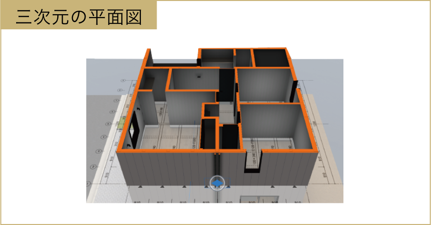 三次元の平面図